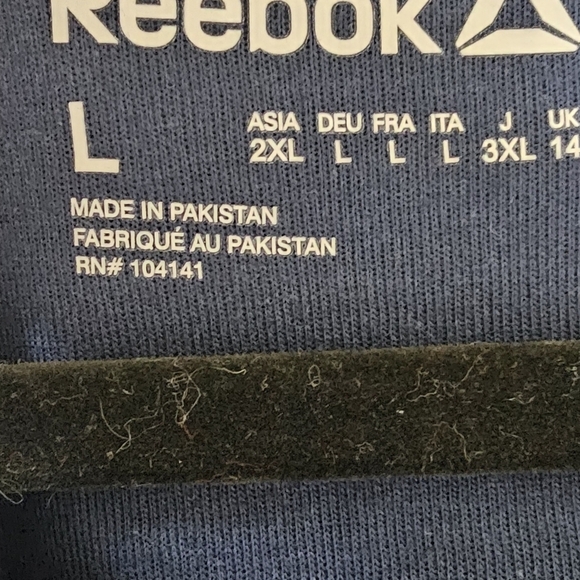Reebok Navy Sweatshirt with Tie L - Picture 6 of 7